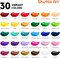 48 Pack Acrylic Paint Set, 30 Colors Acrylic Paint (36ml) with 10 Brushes 5 Canvas 1 Paint Knife 1 Palette 1 Art Sponge, Complete Set for Kids, Adults Painting on Canvas Rocks Wood Ceramic